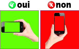 Prenez des photos dans le bon sens