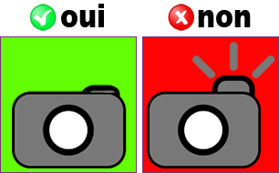 Evitez d'utiliser le flash