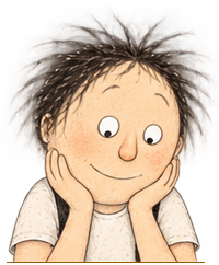 petit personnage, attendri, qui regarde les témoignages des clients